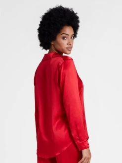 Aubade Toi Mon Amour Seiden-Bluse -Zimmerli Shop Aubade Toi Mon Amour Seiden Bluse rot QS44 PASS 1