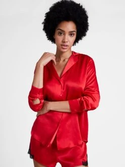 Aubade Toi Mon Amour Seiden-Bluse -Zimmerli Shop Aubade Toi Mon Amour Seiden Bluse rot QS44 PASS 1635331275