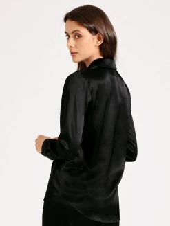 Aubade Toi Mon Amour Seiden-Bluse -Zimmerli Shop Aubade Toi Mon Amour Seiden Bluse schwarz QS44 NOIR 1623913562