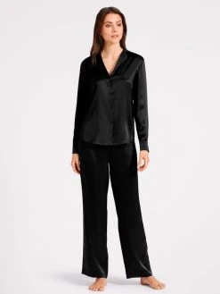 Aubade Toi Mon Amour Seiden-Bluse -Zimmerli Shop Aubade Toi Mon Amour Seiden Bluse schwarz QS44 NOIR 1623913612