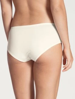 Calida 100% Nature Panty, Regular Cut, Compostable -Zimmerli Shop Calida 100 Nature Panty low cut weiss star white 24294 910 1