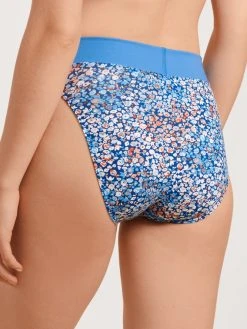 Calida Elastic Trend Slip Mit Softbund, High Waist -Zimmerli Shop Calida Elastic Trend Slip mit Softbund high waist blau 21822 474 neu 1