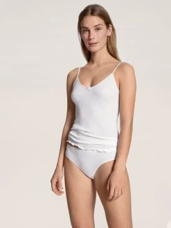 Calida Classic Light Spaghetti-Top 2er-Pack -Zimmerli Shop Calida Light Spaghetti Top weiss 13102 001 220627 3
