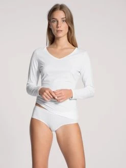 Calida Natural Joy Panty, Low Cut -Zimmerli Shop Calida Natural Joy Panty low cut weiss 24155 001 2