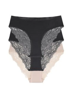 Dorina Crystal - 3PP Rio-Slip Mit Spitze, 3er-Pack