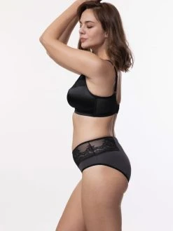 Dorina Eco Moon/Lace 2PP Period-Panty Midi-Slip, 2er-Pack -Zimmerli Shop Dorina Eco Moon Lace 2PP Period Panty Midi Slip 2er Pack schwarz D001989MI071 2X0010 4