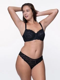 Dorina Myla Spitzen-Slip, Multipack -Zimmerli Shop Dorina Myla Rio Slip 3er Pack schwarz D001685LA084 3X0009 3