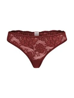 Erlich Textil Emilia Spitzen-String -Zimmerli Shop Erlich Textil Emilia String aus Spitze rot ERL F024011021 146 3