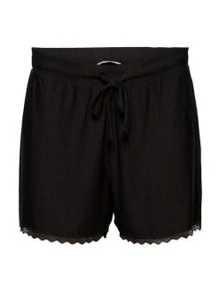 ESPRIT Soft Stripes Shorts -Zimmerli Shop Esprit Soft Stripes Shorts schwarz 991EF1Y316 001 1628084741