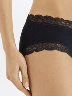 HANRO Cotton Lace Hipster -Zimmerli Shop Hanro Cotton Lace Hipster schwarz 072438 0019 3