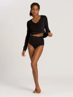 HANRO Woolen Silk Maxi-Slip -Zimmerli Shop Hanro Woolen Silk Maxi Slip schwarz 071420 0018 2