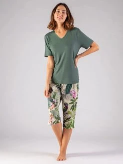 Nina Von C. Loungewear Fresh Capri-Hose -Zimmerli Shop Nina Von C Loungewear Fresh Capri Hose bunt 93 267 942 0 910 neu1