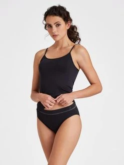 Seidensticker Natural Star Slip, High Waist -Zimmerli Shop Seidensticker F1 Natural Star Slip high waist schwarz 600011 39 2