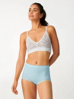 Sloggi Basic+ Maxi-Panty, 3er-Pack 9 Sloggi Basic+ Maxi-Panty, 3er-Pack -Zimmerli Shop Sloggi BasicPlus Maxi Panty 3er Pack grau schwarz tuerkis 10105593 V010 3