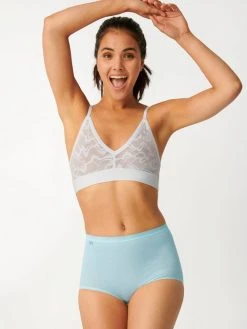 Sloggi Basic+ Maxi-Panty, 3er-Pack 11 Sloggi Basic+ Maxi-Panty, 3er-Pack -Zimmerli Shop Sloggi BasicPlus Maxi Panty 3er Pack grau schwarz tuerkis 10105593 V010 5