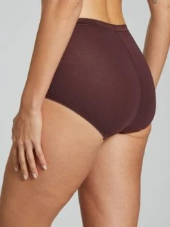 Sloggi Basic+ Holiday Maxi-Panty, 3er-Pack 6 Sloggi Basic+ Holiday Maxi-Panty, 3er-Pack -Zimmerli Shop Sloggi BasicPlus Holiday Maxi Panty 3er Pack braun schwarz 10194232 M003 2