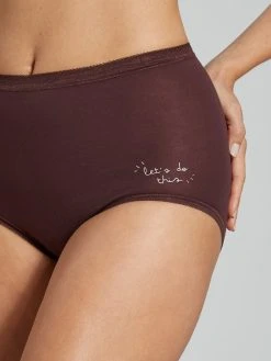 Sloggi Basic+ Holiday Maxi-Panty, 3er-Pack 7 Sloggi Basic+ Holiday Maxi-Panty, 3er-Pack -Zimmerli Shop Sloggi BasicPlus Holiday Maxi Panty 3er Pack braun schwarz 10194232 M003 3