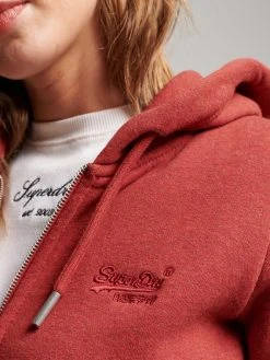 Superdry Loungewear Sweatjacke Mit Kapuze -Zimmerli Shop Superdry Loungewear Sweat Jacke rot W2011869A 9BV 2